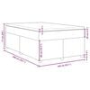 vidaXL Boxspring met matras stof lichtgrijs 140x200 cm