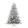 vidaXL Kunstmatige Inklapbare Kerstboom Wit 240 cm PE en PVC
