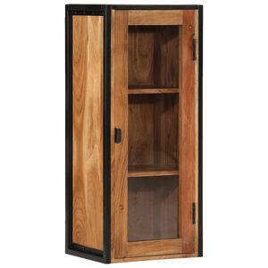 vidaXL Badkamerwandkast 40x30x90 cm massief acaciahout en ijzer