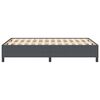 vidaXL Boxspringbed Donkergrijs 140 x 200 cm Fluweel