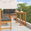 vidaXL Tuin Bistro Set 5 pcs Bruin Massief Acaciahout
