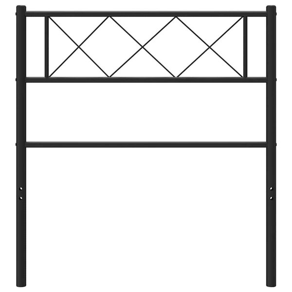 vidaXL Vervangend hoofdbord 100 cm metaal zwart