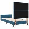 vidaXL Boxspringbed met hoofdeinde Donkerblauw 100 x 200 cm Fluweel