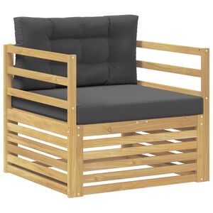 vidaXL Tuinbank Wit en antracietkleurig