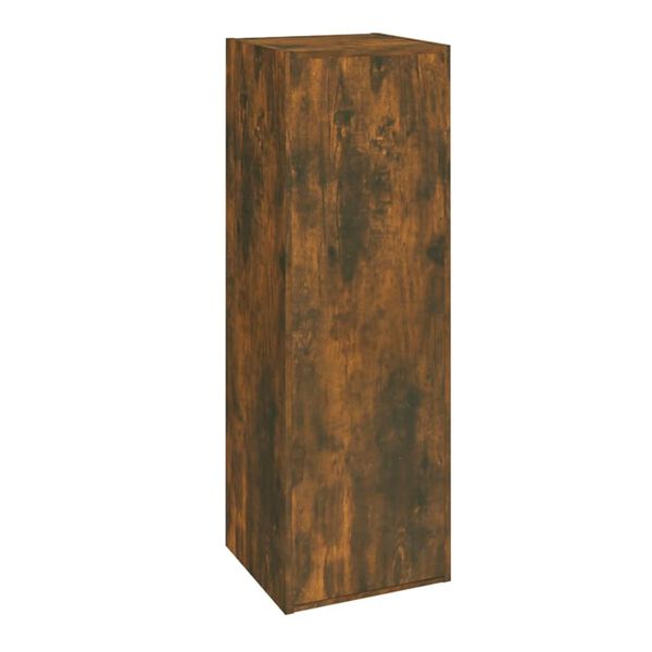 vidaXL Tv-meubelen 2 st 30,5x30x90 cm bewerkt hout gerookt eikenkleur