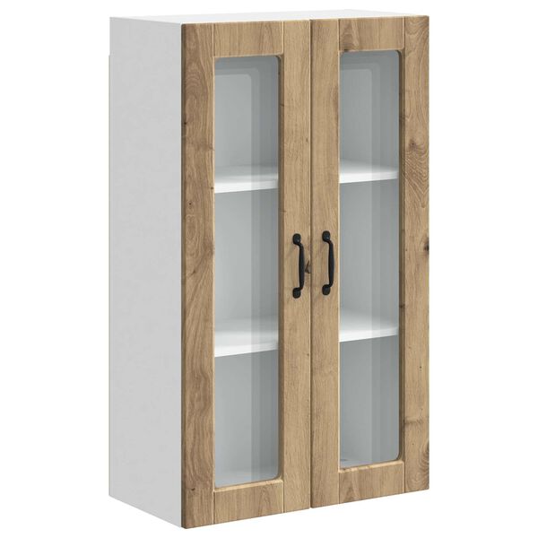 vidaXL Keukenkast Artisan Eiken 60 x 31 x 100 cm Bewerkt hout