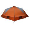 vidaXL Teepee Tent met dak Grijs en Oranje 490 x 410 x 210 cm