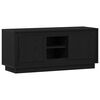 vidaXL TV-kast 102 x 35 x 45 cm Zwart Eiken Bewerkt hout