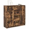 vidaXL Dressoir met lades 100,5x35x98,5cm spaanplaat gerookt eikenhout