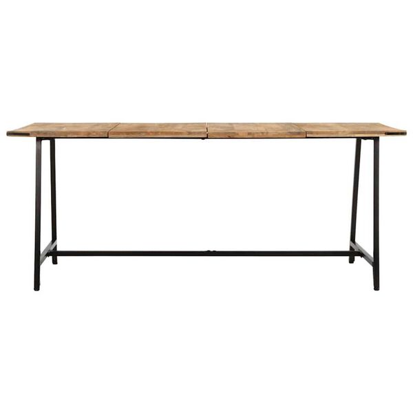 vidaXL Eettafel 180x90x75 cm massief mangohout