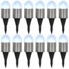 vidaXL Grondlampen 12 st solar LED wit