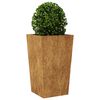 vidaXL Plantenbak 45x45x75 cm weervast staal