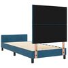vidaXL Boxspringbed met hoofdeinde Donkerblauw 90 x 190 cm Fluweel