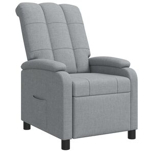 vidaXL Relaxfauteuil Lichtgrijs Stof