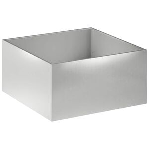 vidaXL Plantenbak zilver 60 x 60 x 40 cm Roestvrij staal