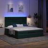 vidaXL Ottoman bed met matrassen en LED's 180x200cm fluweel