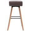 vidaXL Barstoelen 2 st stof taupe
