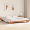 vidaXL Bedframe Wasbruin 200 x 200 cm Massief grenenhout