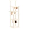 vidaXL Kattenmeubel met sisal krabpalen 169 cm cr&egrave;mekleurig