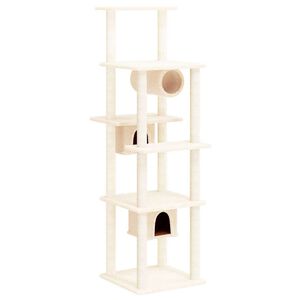 vidaXL Kattenmeubel met sisal krabpalen 169 cm cr&egrave;mekleurig