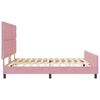 vidaXL Boxspringbed met hoofdeinde Roze 180 x 200 cm Fluweel