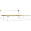 vidaXL Bedframe metaal wit 200x200 cm