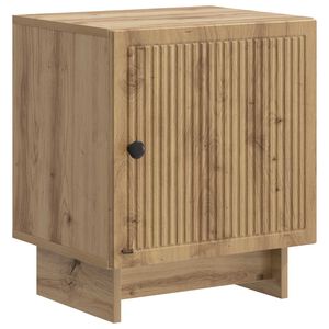 vidaXL Nachtkastje Artisanaal eiken 43 x 34,5 x 50 cm Bewerkt hout