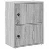 vidaXL Boekenkast 40x24x52 cm bewerkt hout grijs sonoma eikenkleurig