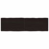 vidaXL Tafelblad natuurlijke rand 140x40x(2-6)cm eikenhout donkerbruin