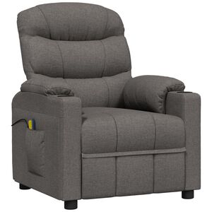 vidaXL Massagestoel stof donkergrijs