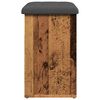 vidaXL Schoenenbank 62x32x50 cm bewerkt hout oud houtkleurig