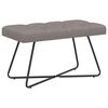 vidaXL Bank met knoopverstelling Taupe 80 x 40 x 46 cm Stof