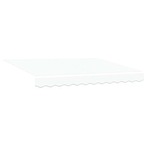 vidaXL Uitschuifbare luifel Wit 300 x 250 x 165 cm Stof en Metaal