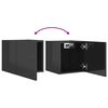 vidaXL Tv-wandmeubelen 2 st 30,5x30x30 cm hoogglans grijs