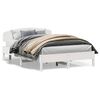 vidaXL Bedframe zonder matras massief grenenhout wit 150x200 cm