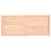 vidaXL Wandschap 140x60x(2-6) cm onbehandeld massief eikenhout