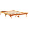 vidaXL Bedframe Wasbruin 140 x 200 cm Massief grenenhout
