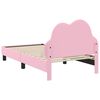 vidaXL Bedframe voor kinderen met hoofdbord Roze 80 x 160 cm PU