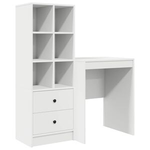 vidaXL Bureau Wit 145,5 x 40 x 127 cm 2 st