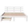vidaXL Bedframe met lades massief grenenhout wit 160x200 cm