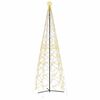 vidaXL Kerstkegelboom warmwit 1400 LED's 160x500 cm