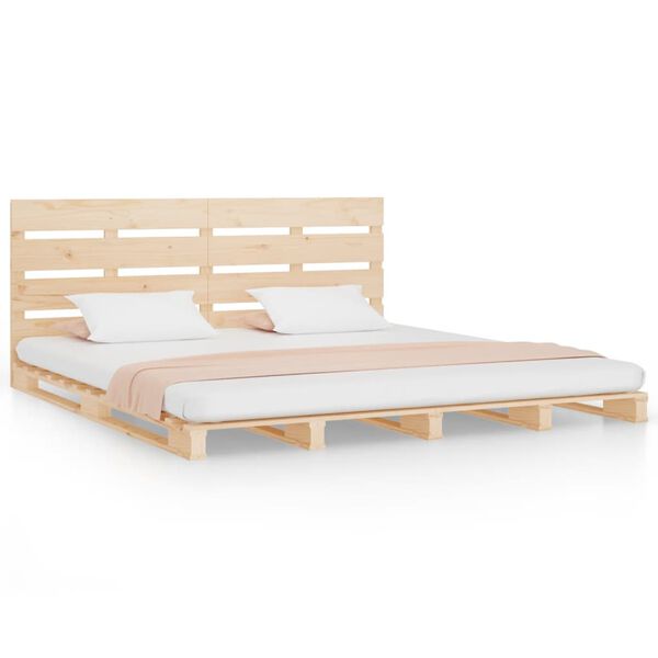 vidaXL Bedframe zonder matras massief grenenhout 120x200 cm