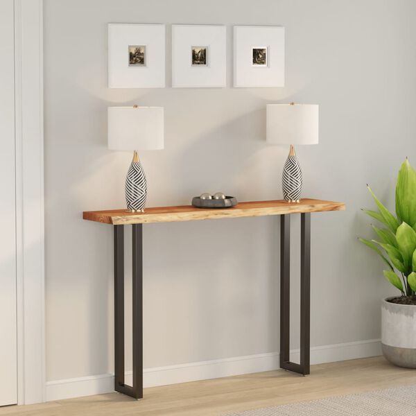 vidaXL Tafelblad rechthoekig natuurlijke rand 140x30x3,8 cm acaciahout