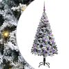 vidaXL Kunstkerstboom met 150 LED Wit 150 cm PVC en Staal en Kunststof
