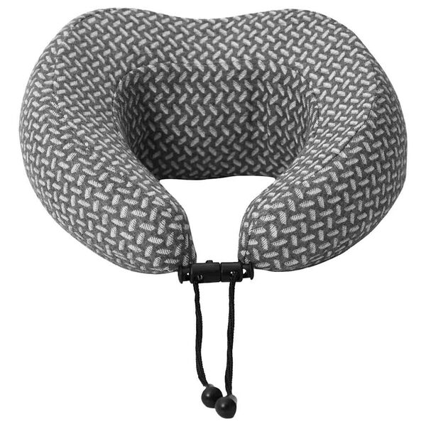 vidaXL Hoofdkussen met kussen Grijs 30 x 28 x 14 cm Polyester