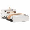 vidaXL Bed met boekenkast zonder matras grenenhout wit 150x200 cm