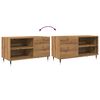 vidaXL Platenkast 84,5x38x48 cm bewerkt hout artisanaal eikenkleur