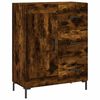 vidaXL Dressoir 69,5x34x90 cm bewerkt hout gerookt eikenkleurig