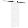 vidaXL Schuifdeur ORKDAL 78 x 211 cm Bewerkt hout Wit en zwart