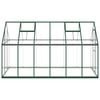 vidaXL Tuinkas met basisframe 334x169x195 cm aluminium groen